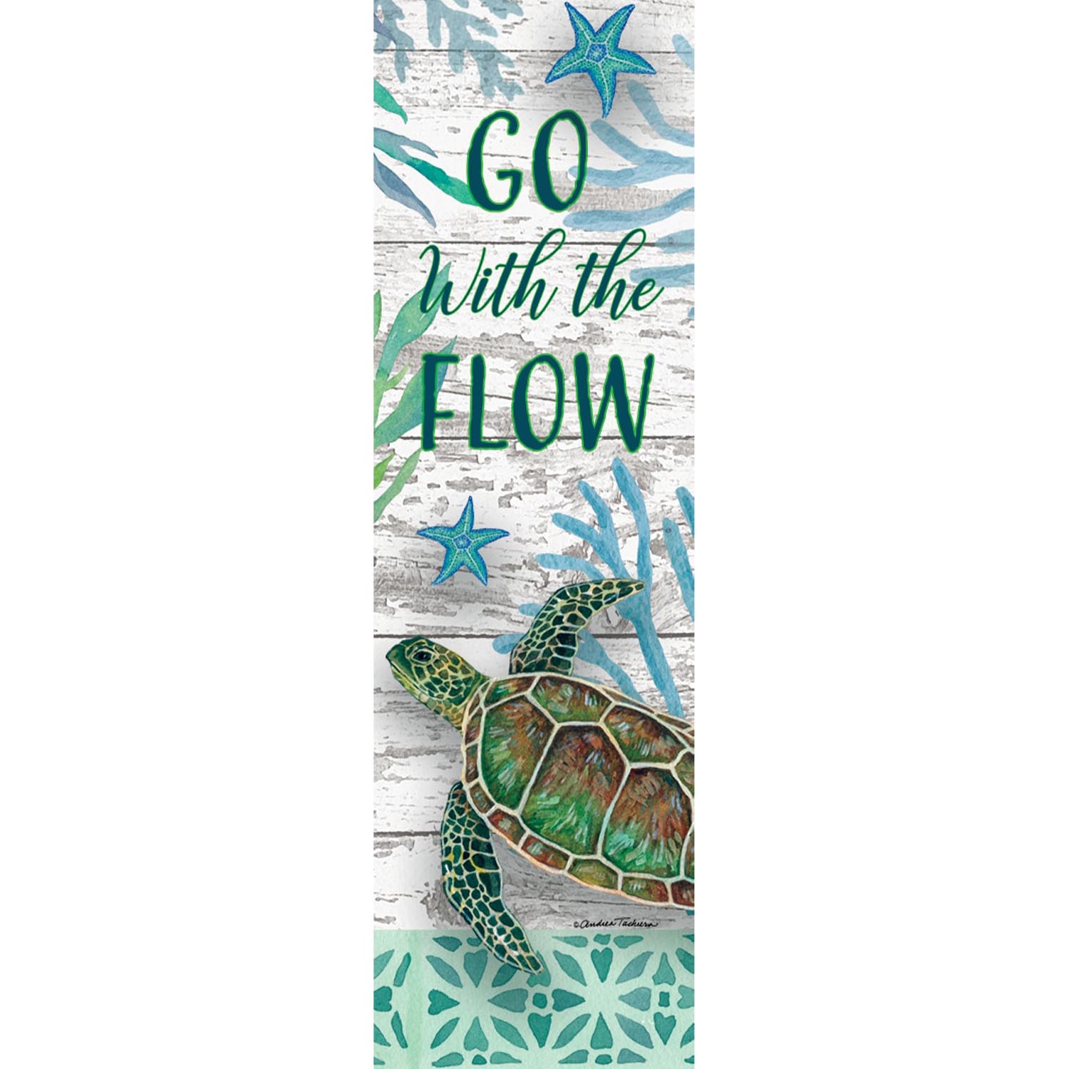 Sea Green Turtle Plant Expressions Magnet