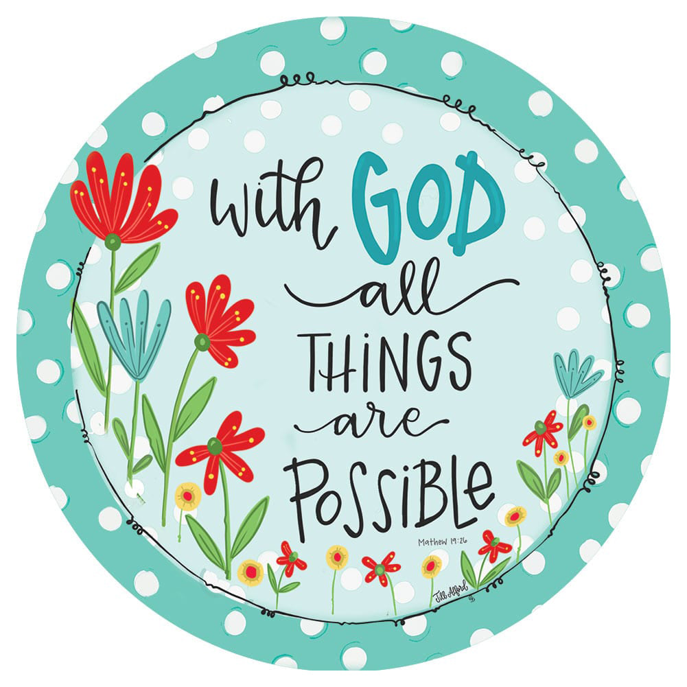 Custom Decor With God Accent Magnet