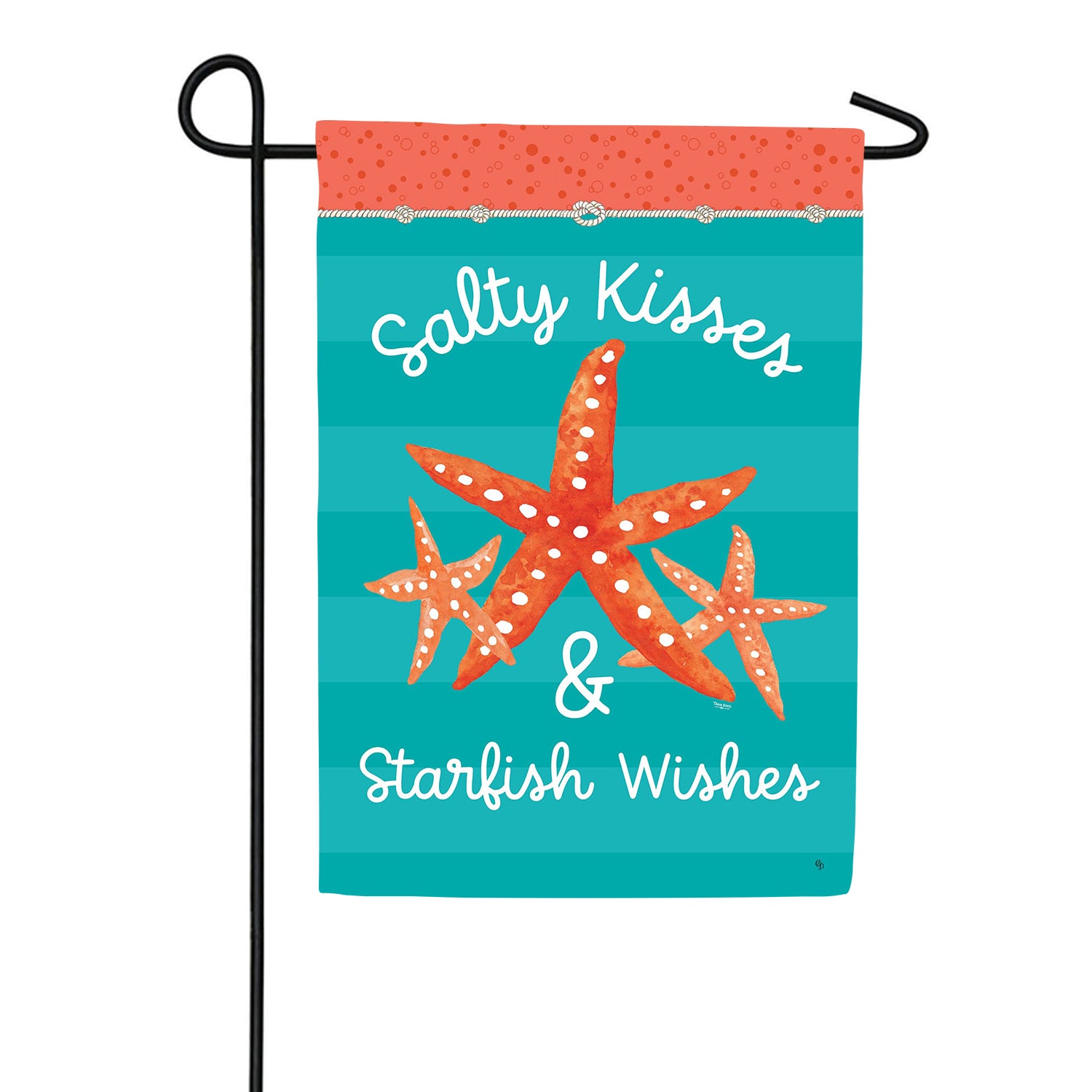 Starfish Wishes Garden Flag