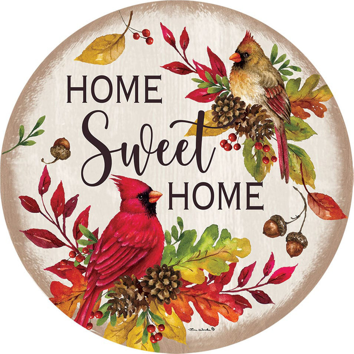 Custom Decor Accent Magnet - Home Sweet Cardinals