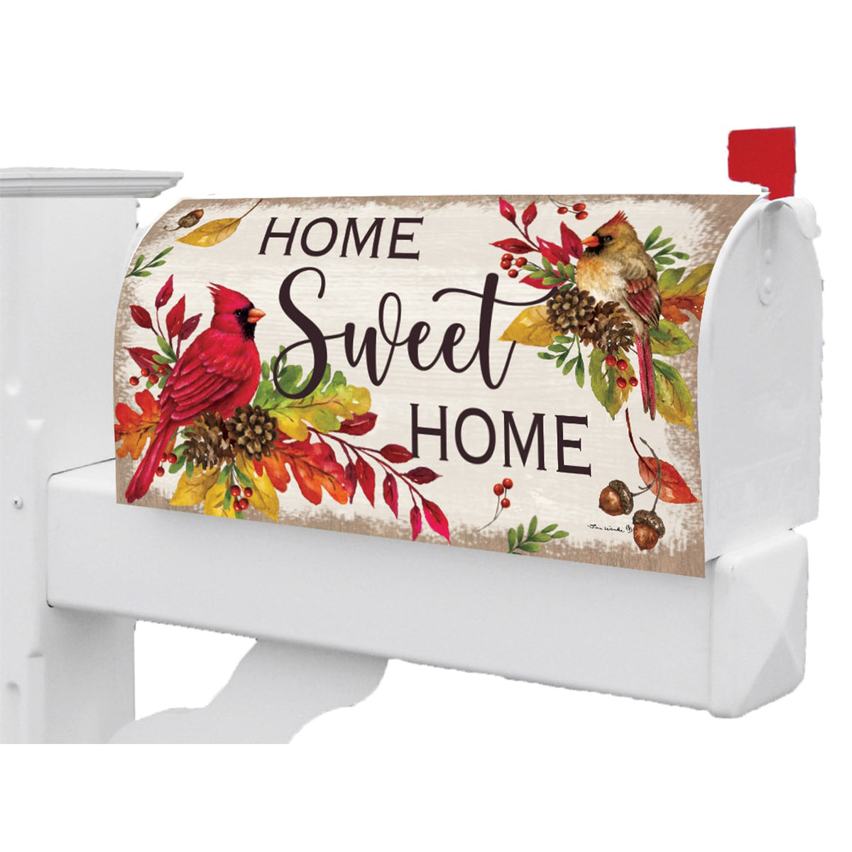 Custom Decor Mailbox Makeover - Home Sweet Cardinals