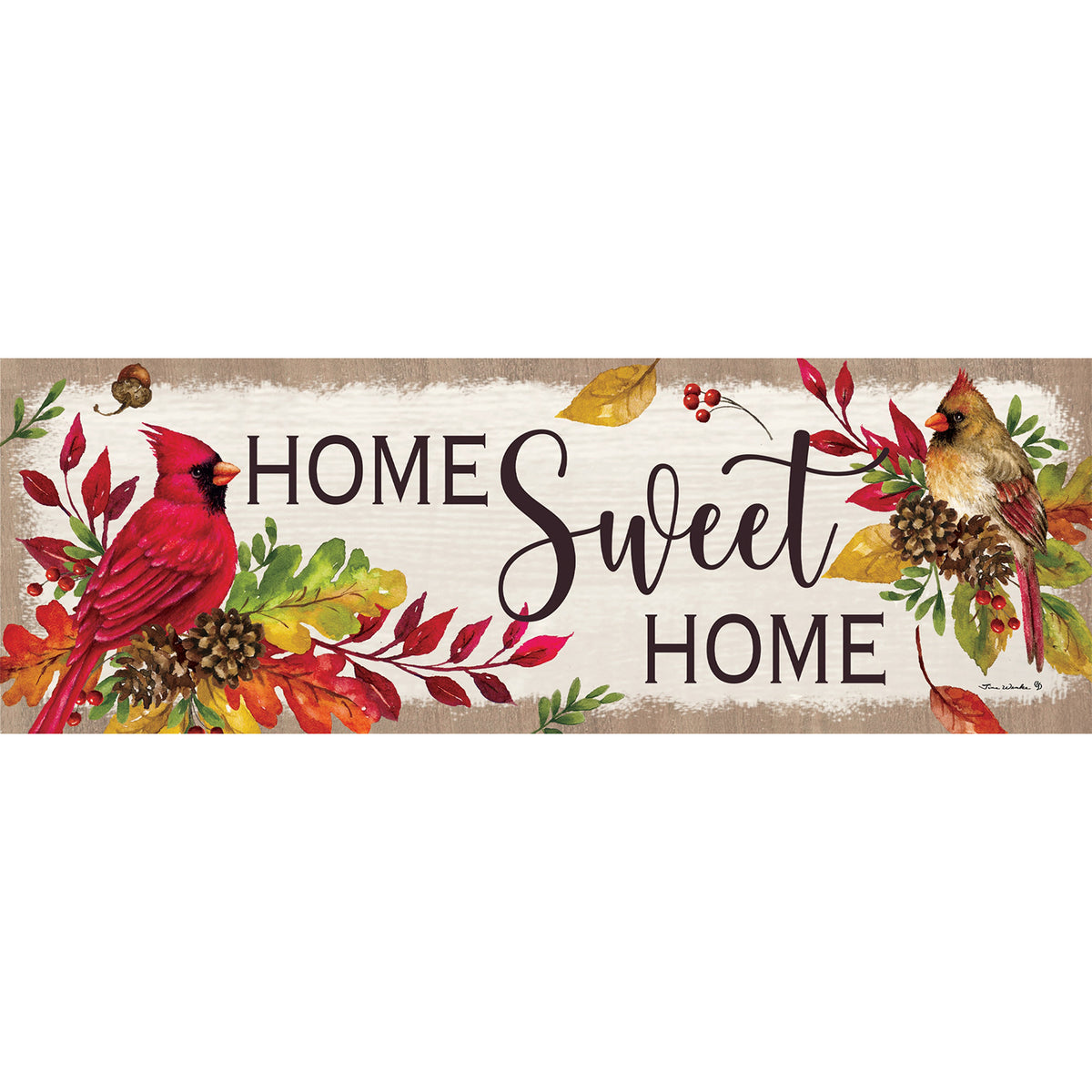 Custom Decor Home Sweet Cardinals Signature Sign