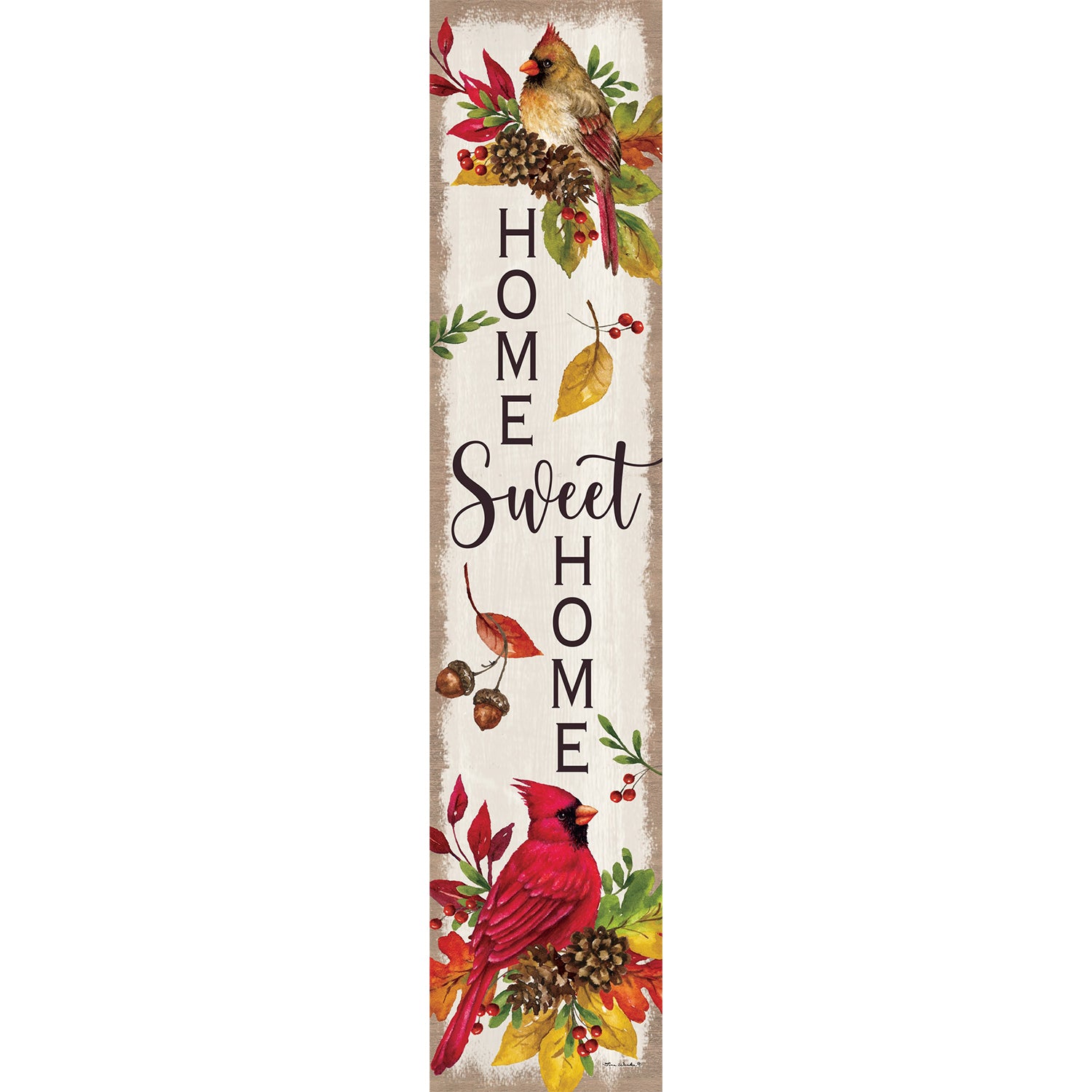 Custom Decor Yard Expression - Home Sweet Cardinals