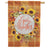 Custom Decor Give Thanks Wreath House Flag