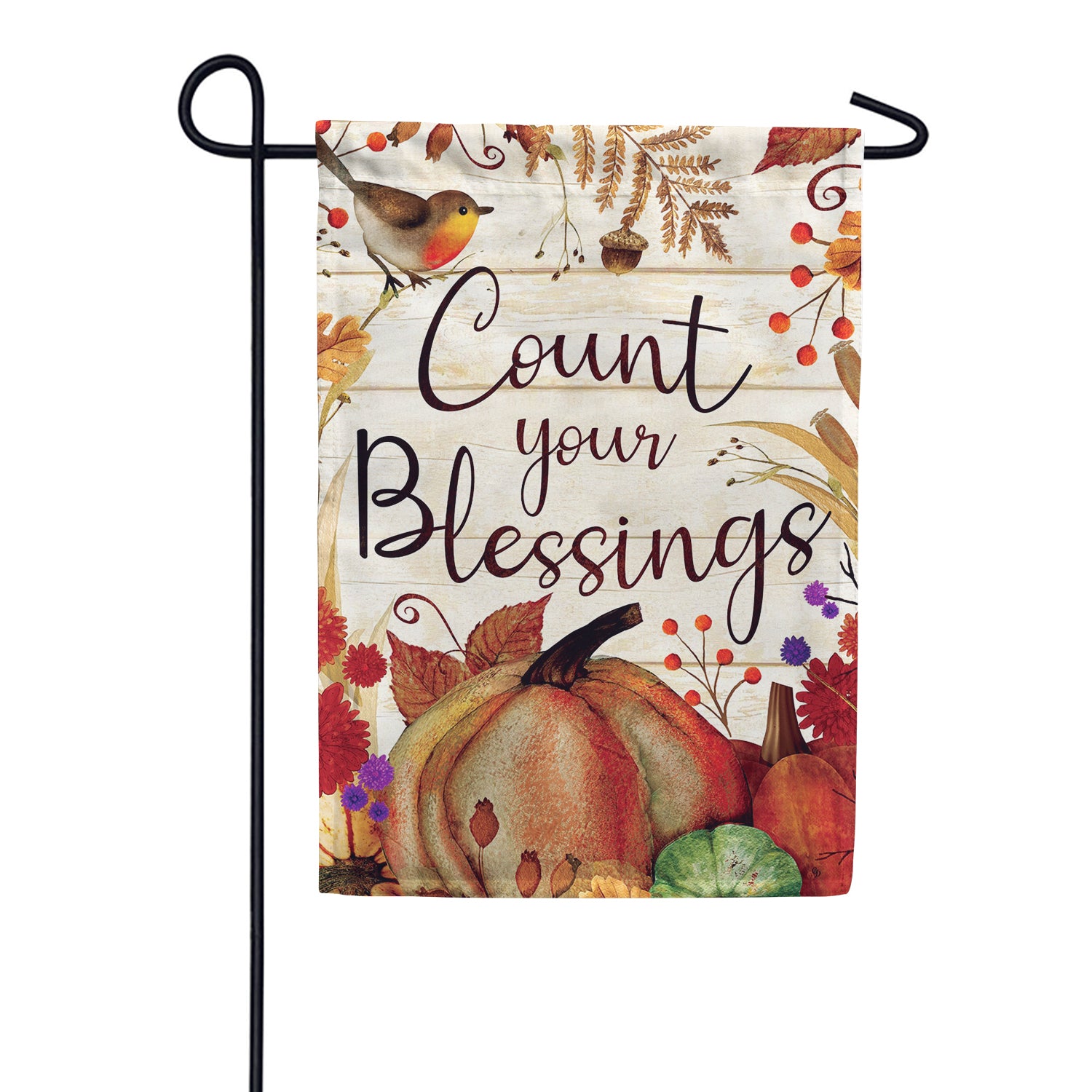 Custom Decor Count Your Blessings Garden Flag