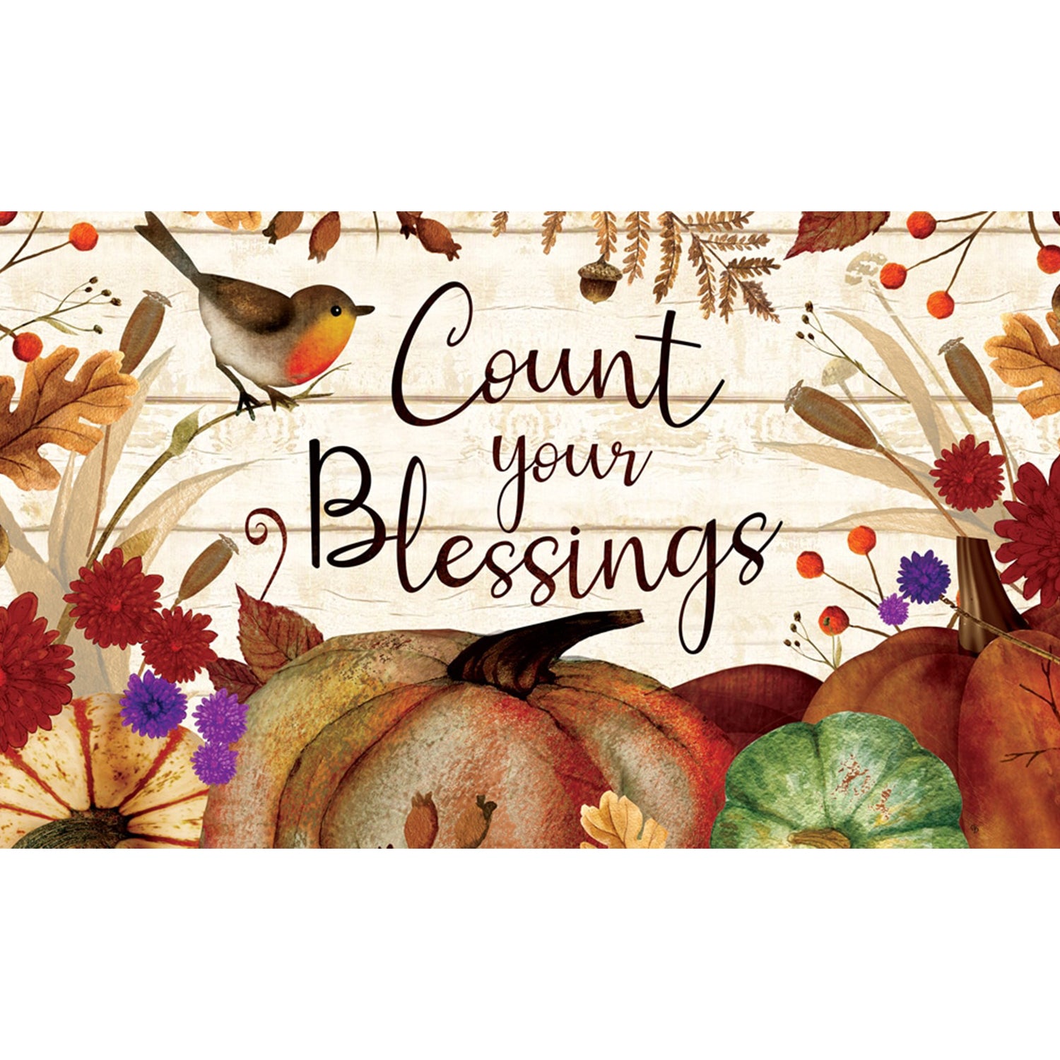 Custom Decor Mat - Count Your Blessings