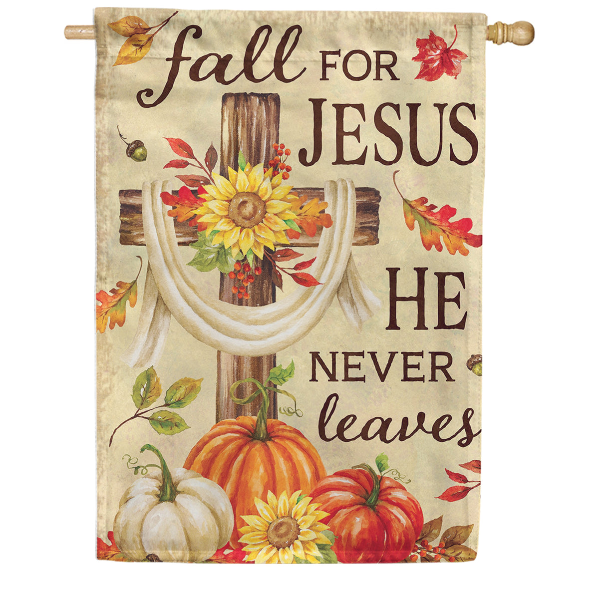 Custom Decor Fall for Jesus House Flag
