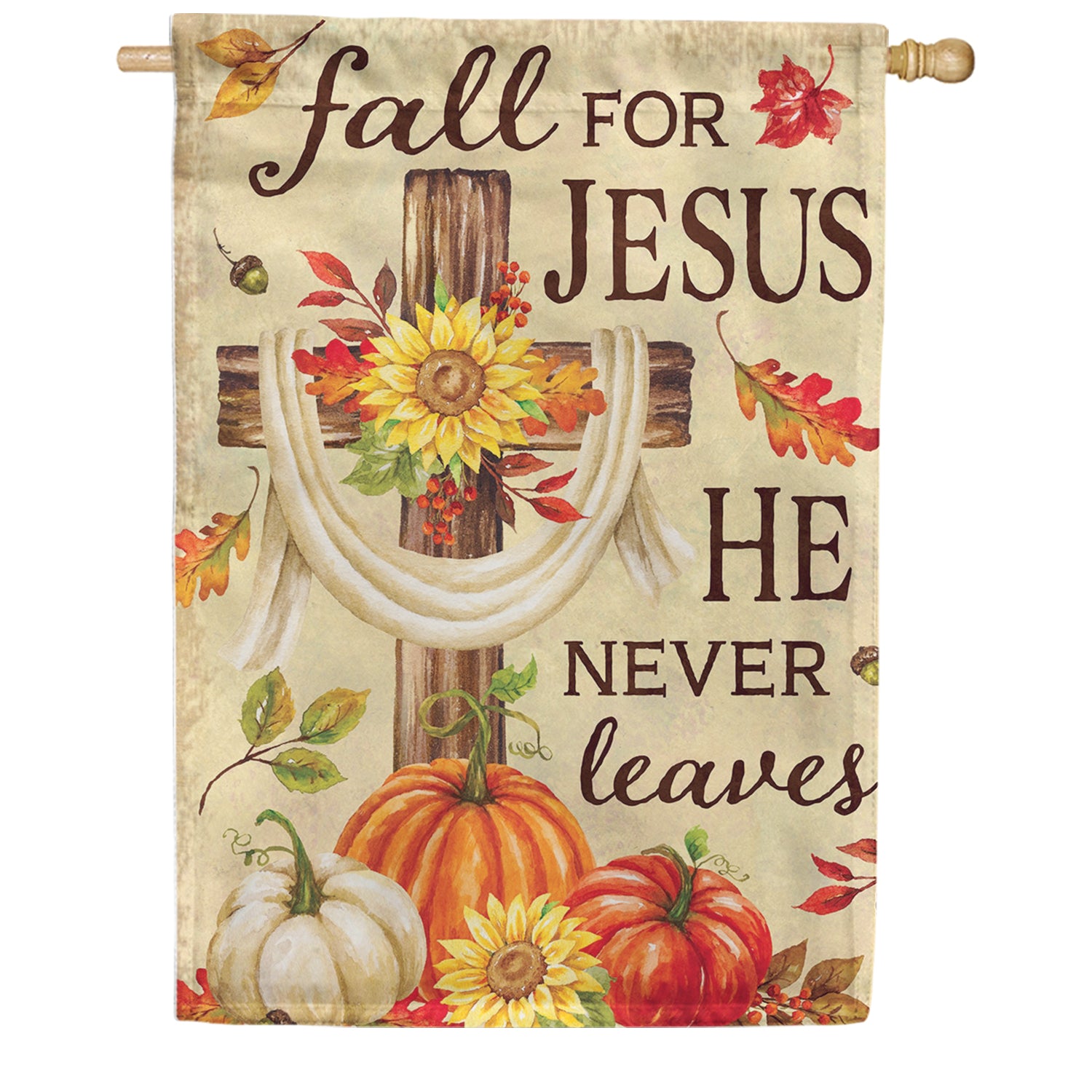 Custom Decor Fall for Jesus House Flag
