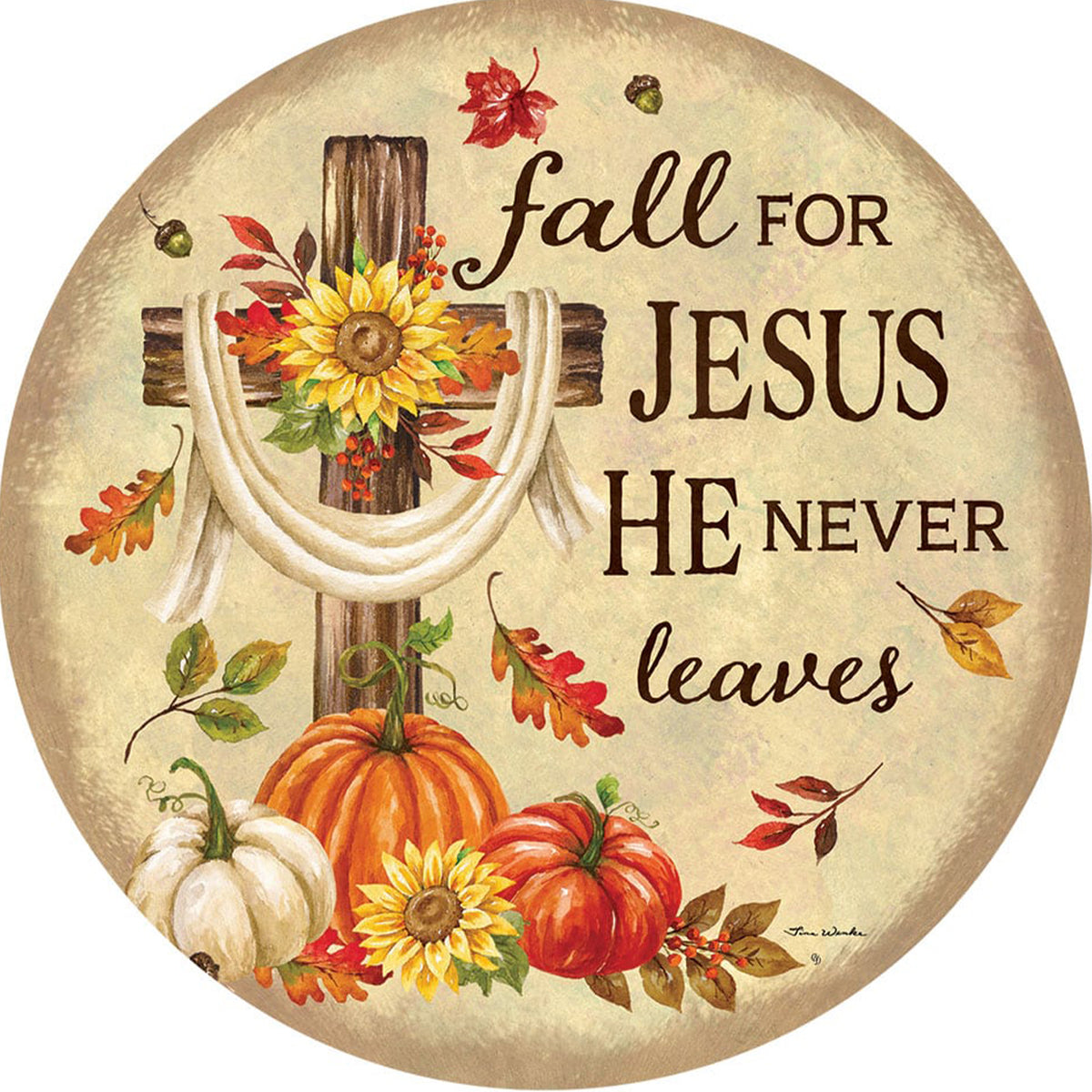 Custom Decor Accent Magnet - Fall for Jesus