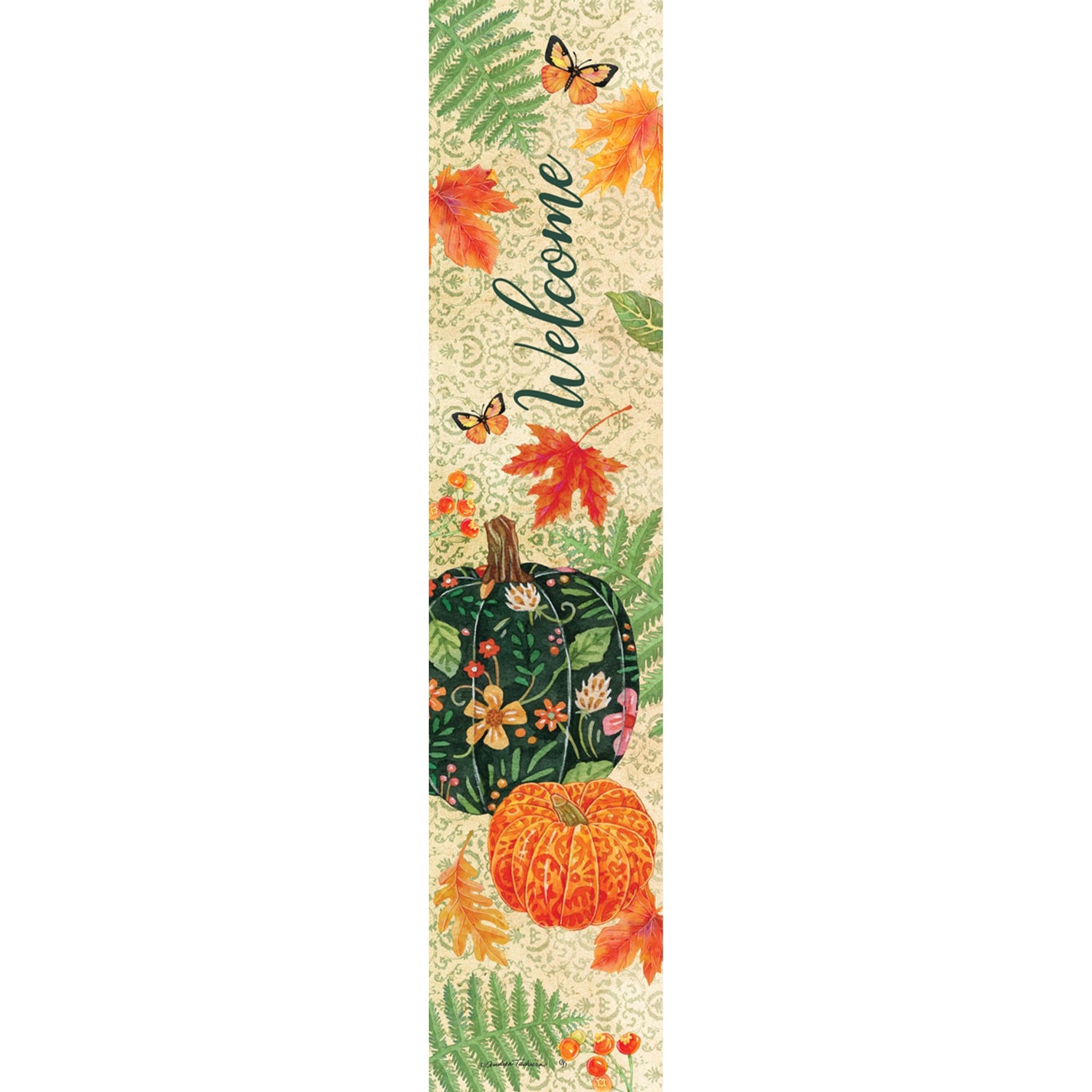 Custom Decor Yard Expression - Pumpkin & Leaves