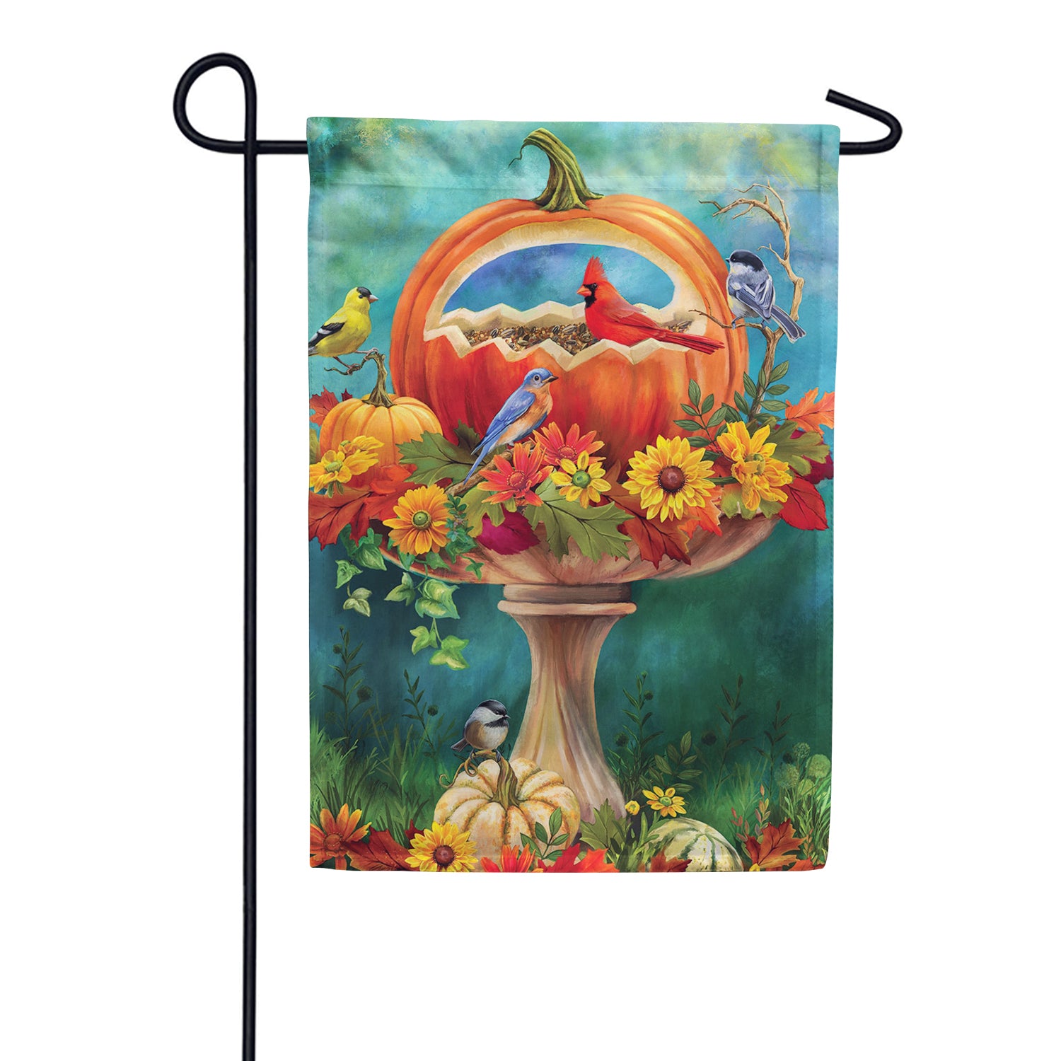 Custom Decor Pumpkin Feeder Garden Flag