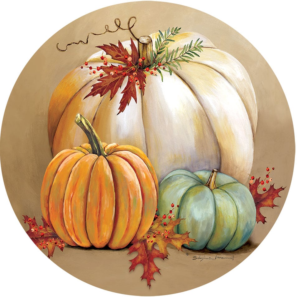 Custom Decor Accent Magnet - Pumpkin Trio