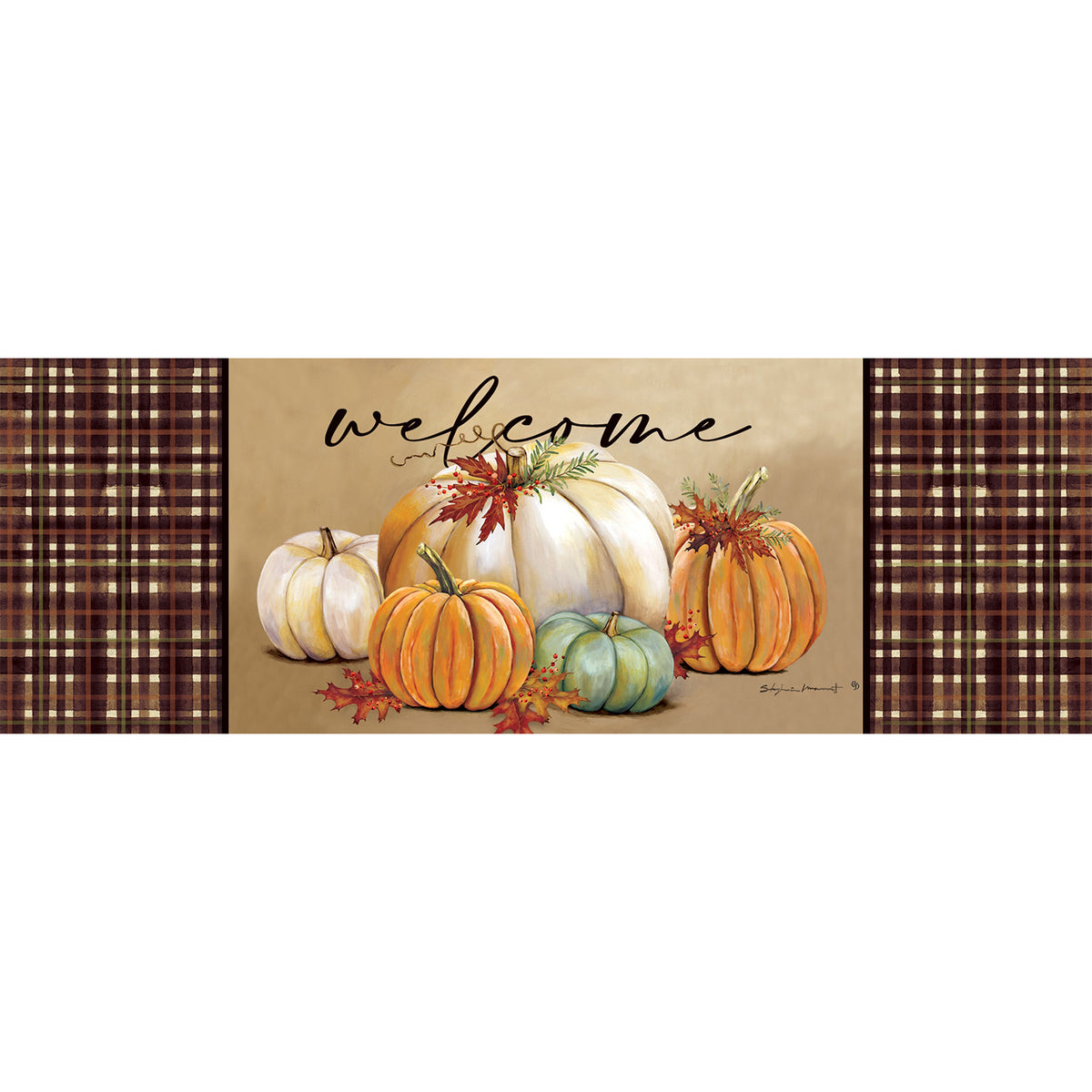 Custom Decor Pumpkin Trio Signature Sign
