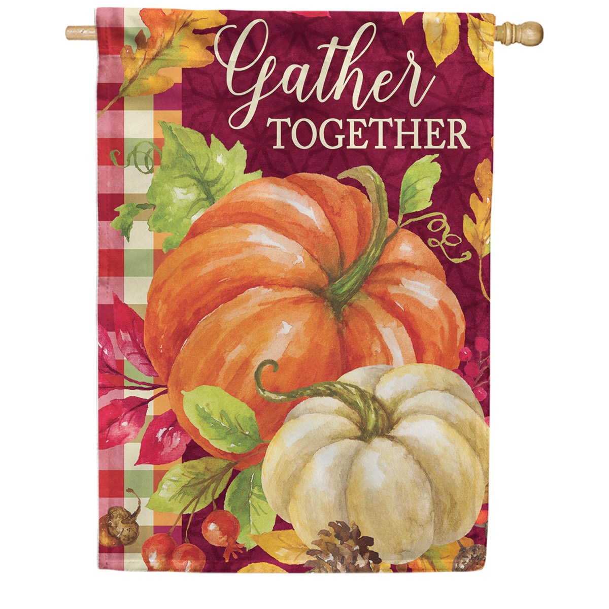 Custom Decor Gather Together House Flag