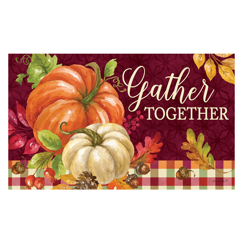 Custom Decor Mat - Gather Pumpkin