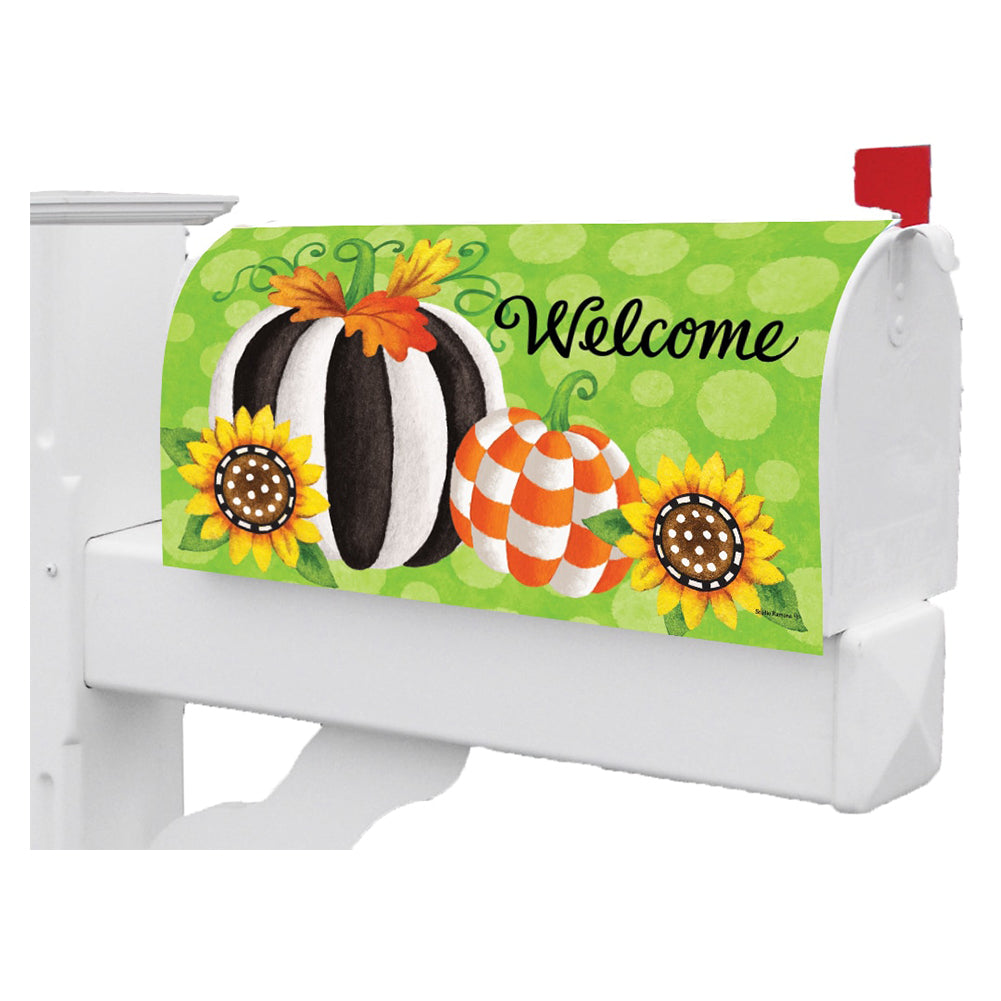 Custom Decor Mailbox Makeover - Striped Pumpkin
