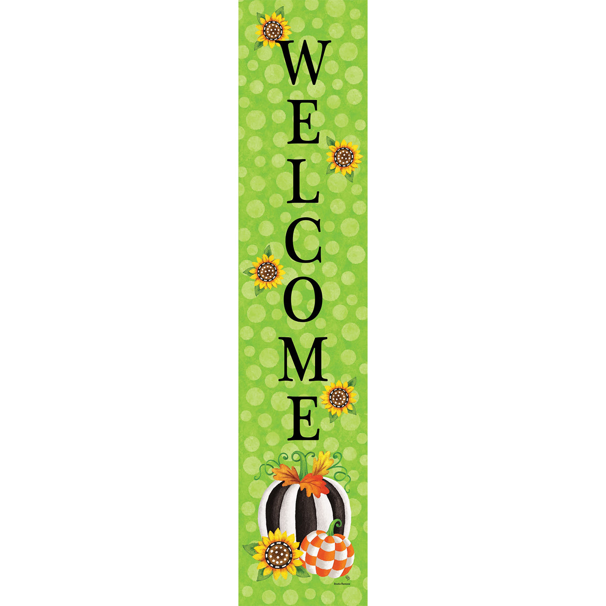 Custom Decor Yard Expression - Striped Pumpkin