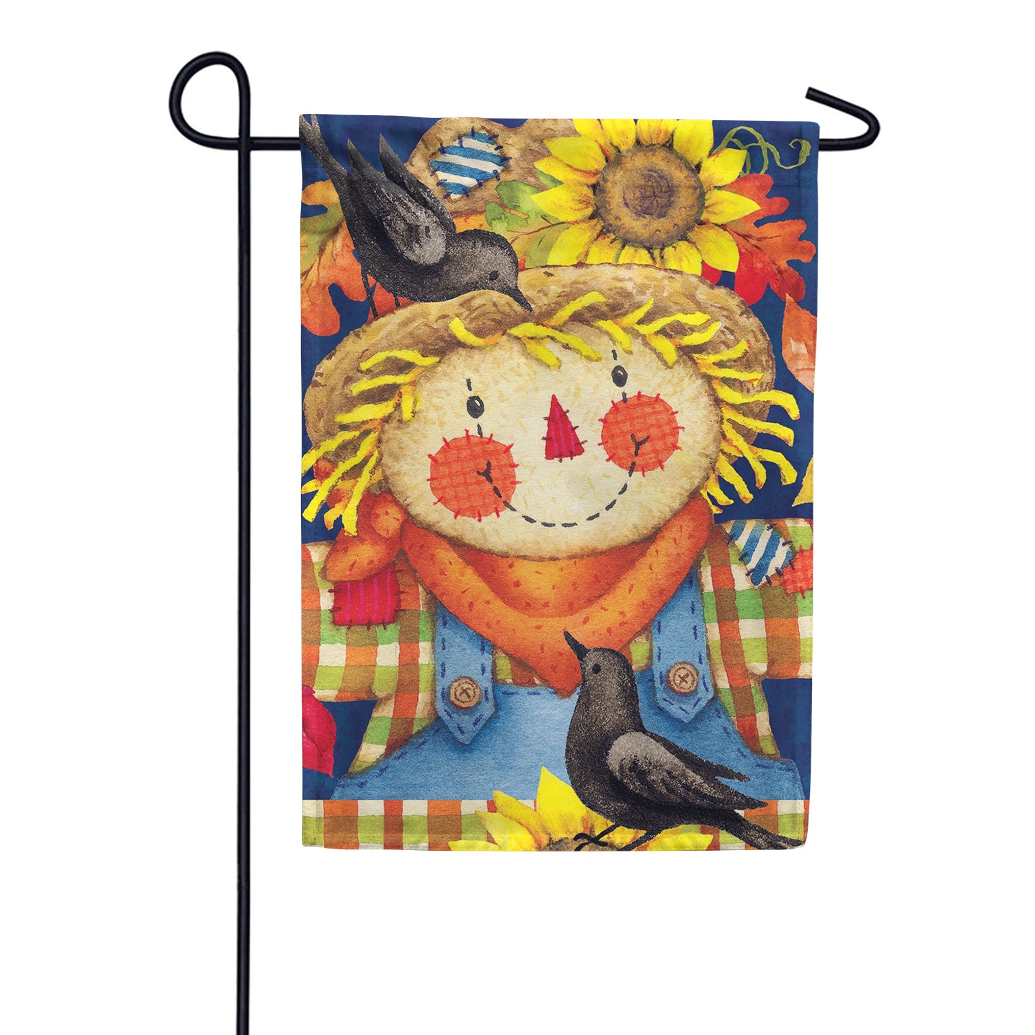 Custom Decor Garden Flag - Scarecrow Plaid