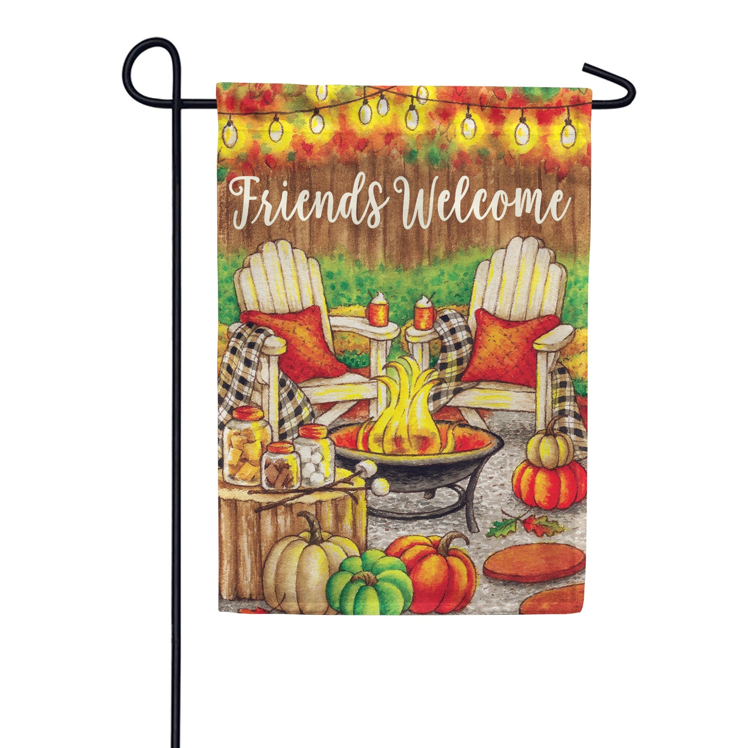 Custom Decor Garden Flag - Fall Fire Pit