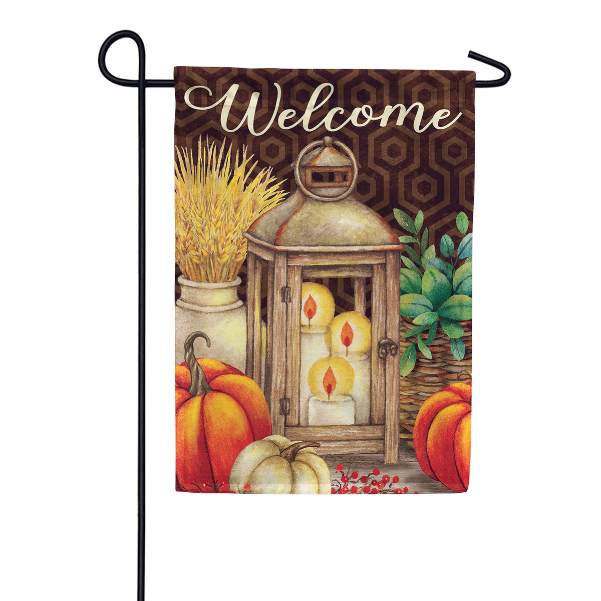 Custom Decor Garden Flag - Fall Lantern
