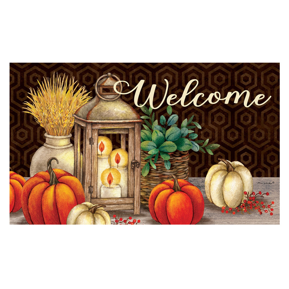 Custom Decor Mat - Fall Lantern