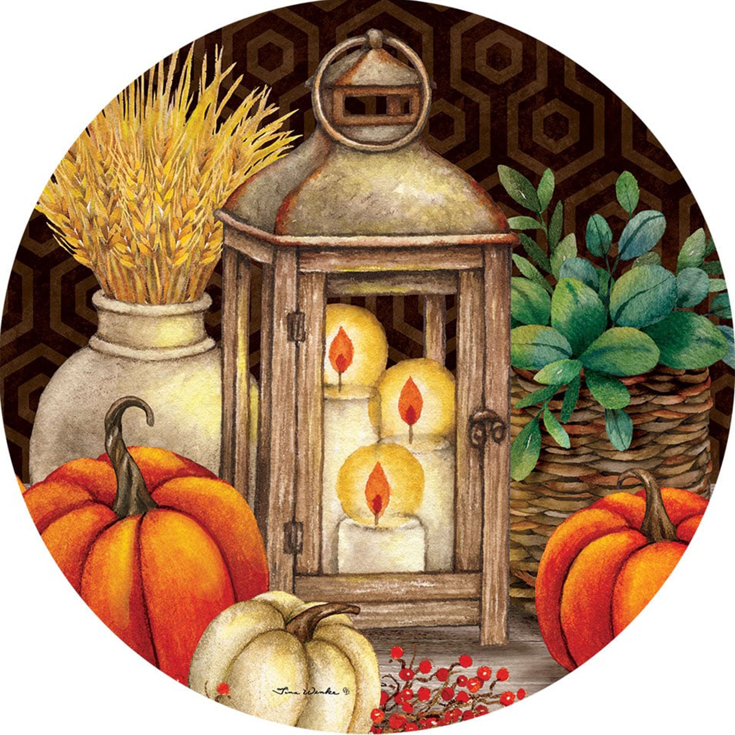 Custom Decor Accent Magnet - Fall Lantern