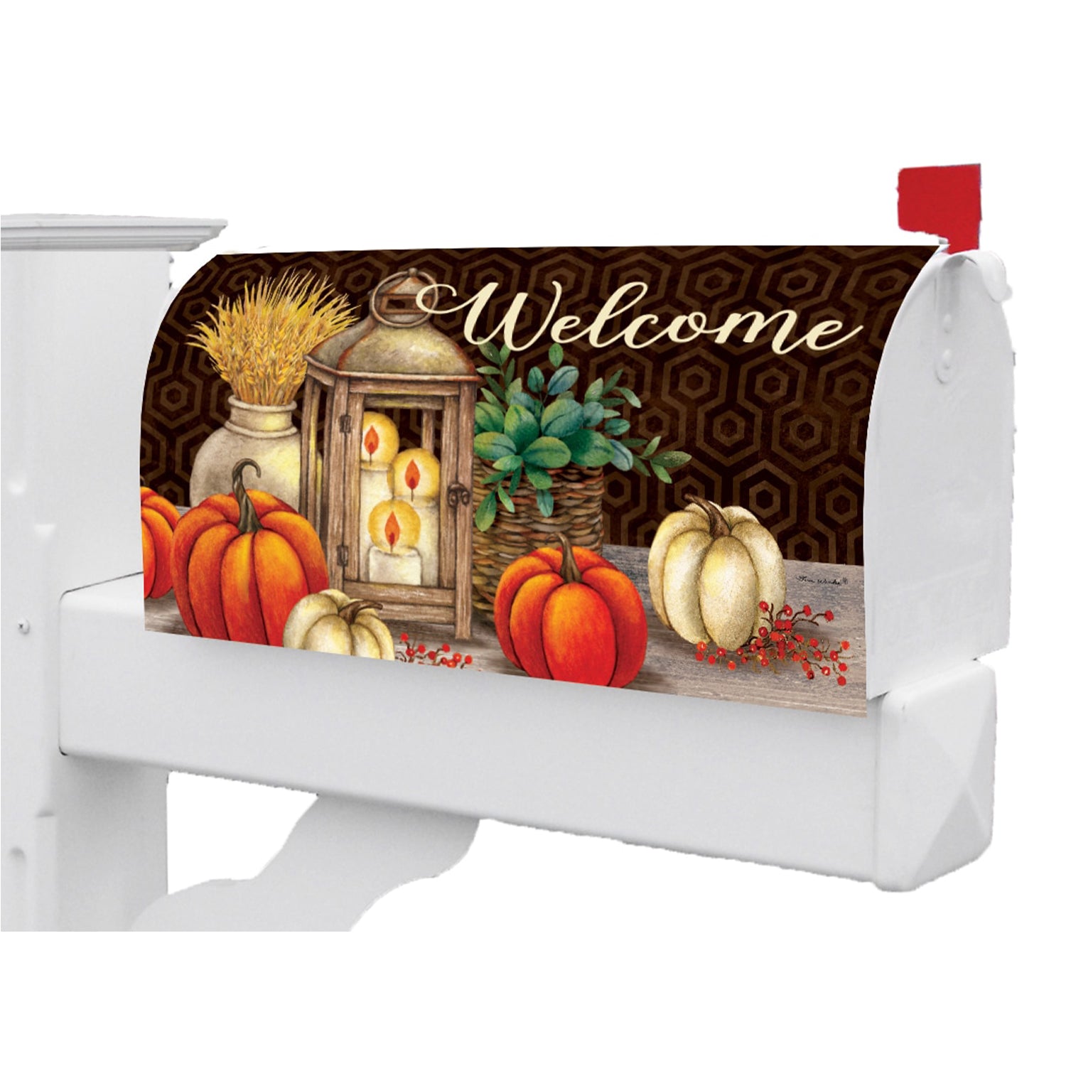 Custom Decor Mailbox Makeover - Fall Lantern