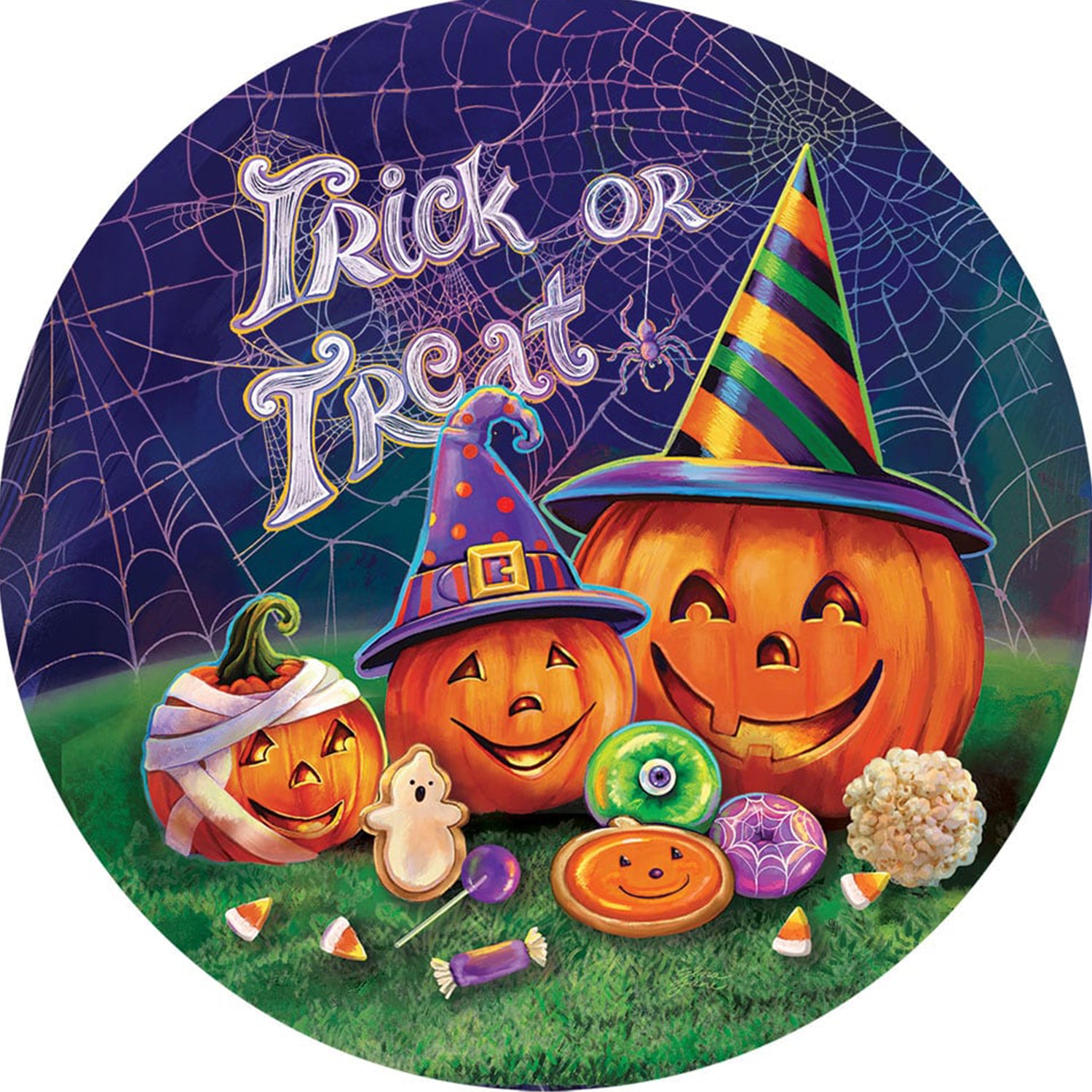 Custom Decor Accent Magnet - Happy Pumpkins