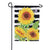 Custom Decor Sunflower Stripes House Flag