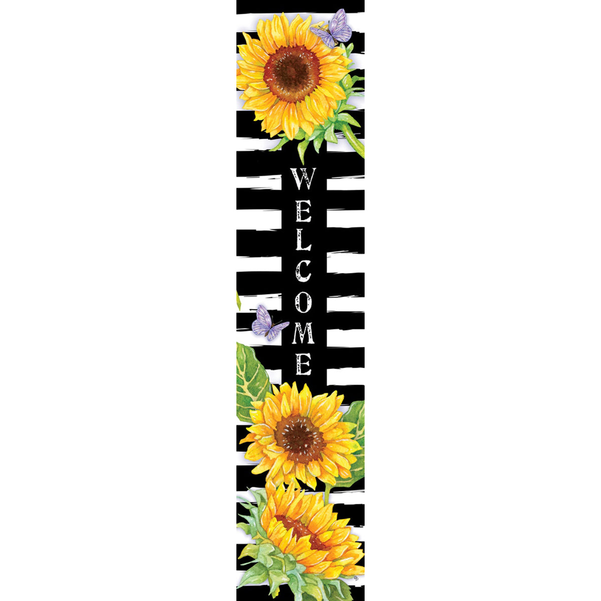 Custom Decor Yard Expression - Sunflower Stripes