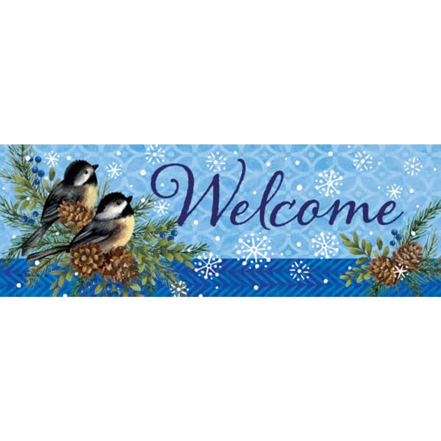 Custom Decor Winter Chickadees Signature Sign