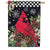 Custom Decor House Flag - Cardinal Pine Cones
