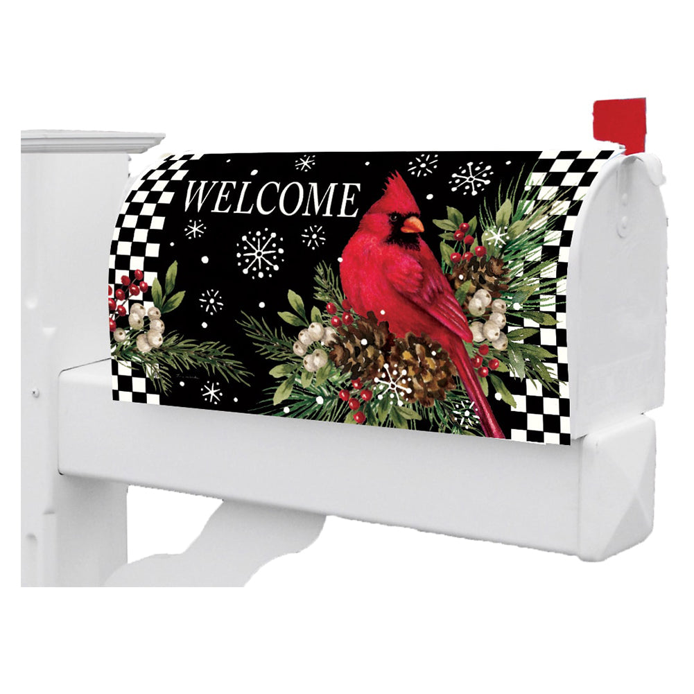 Custom Decor Mailbox Makeover - Cardinal Pine Cones