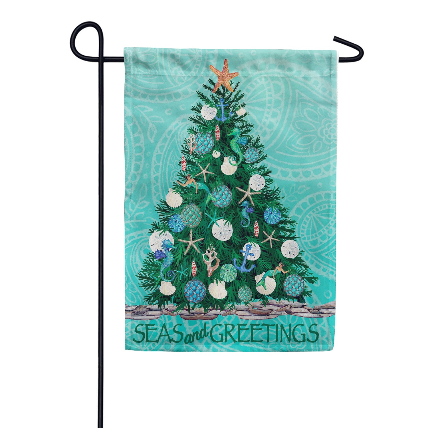 Custom Decor Garden Flag - Seas and Greetings