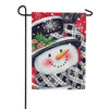 Custom Decor Garden Flag - Black & Red Snowman