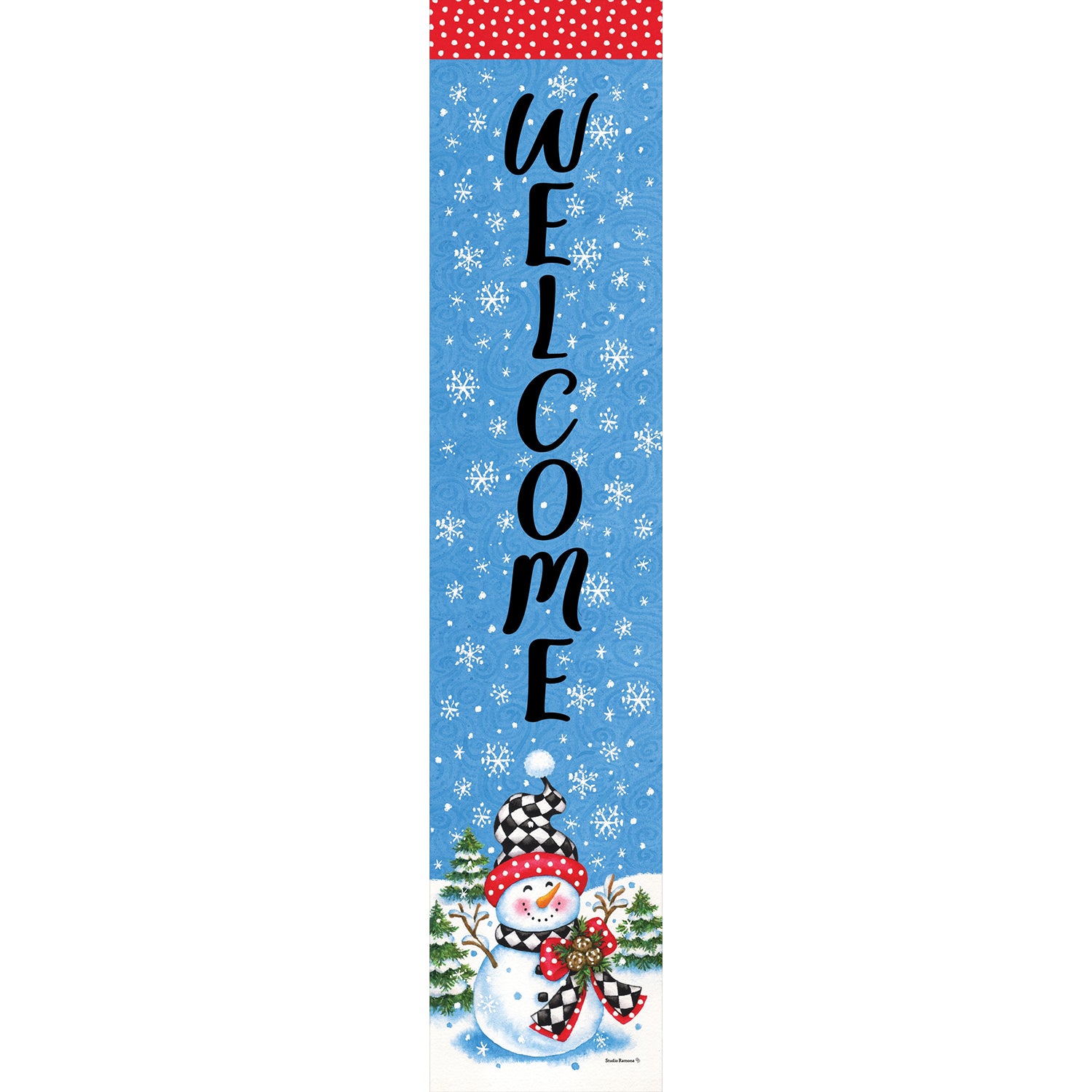 Custom Decor Yard Expression - Checkered Snowman