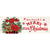 Custom Decor Poinsettia Arrangement Signature Sign