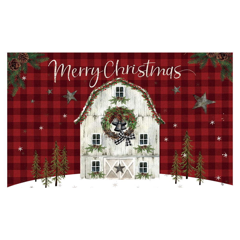 Custom Decor - Christmas Barn - Mat