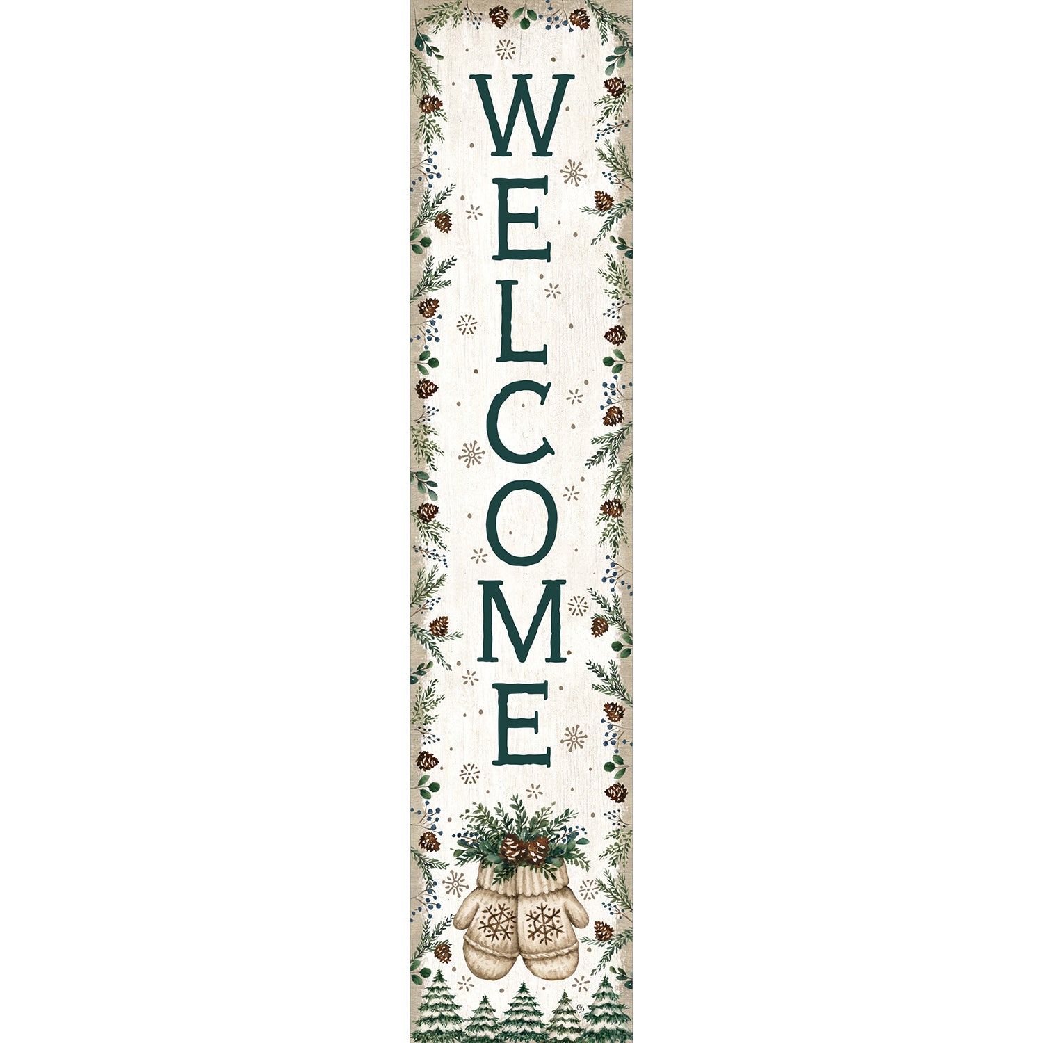 Custom Decor Yard Expression - Mittens & Pinecones