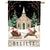 Custom Decor House Flag - Church and Sleigh