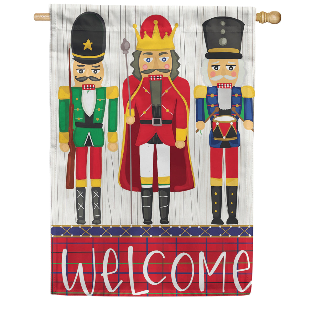 Custom Decor House Flag - Nutcrackers