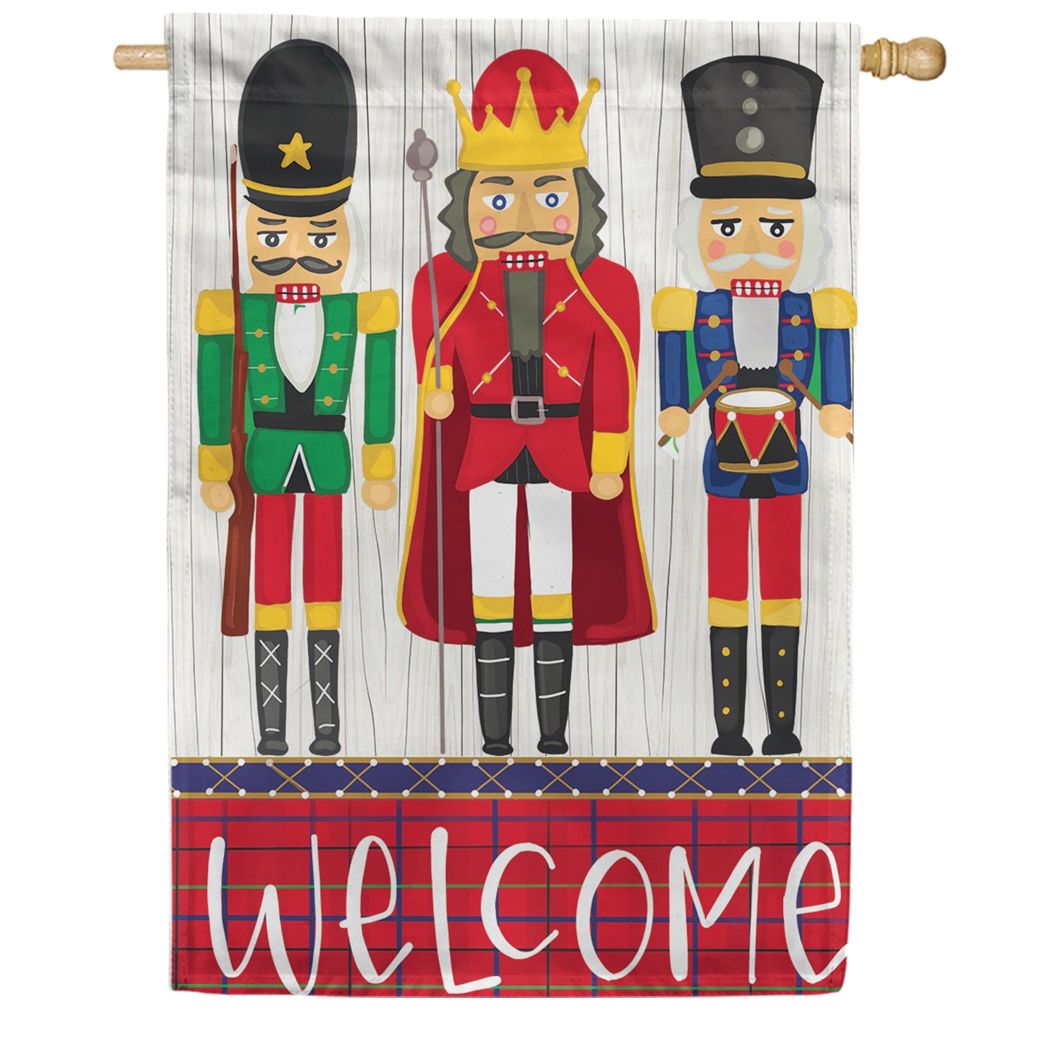 Custom Decor House Flag - Nutcrackers