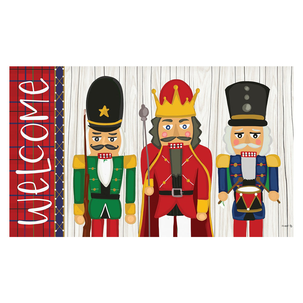 Custom Decor Mat - Nutcrackers