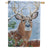 Custom Decor House Flag - Winter Whitetail