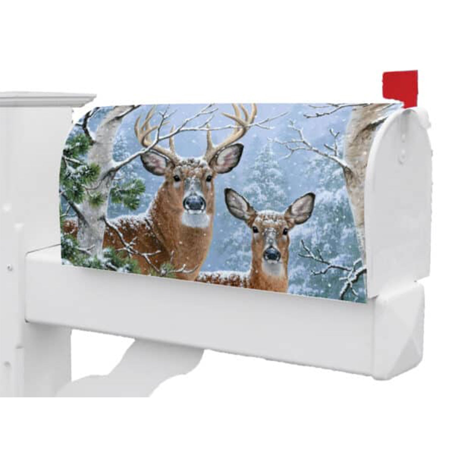 Custom Decor Winter Whitetail Mailbox Makeover