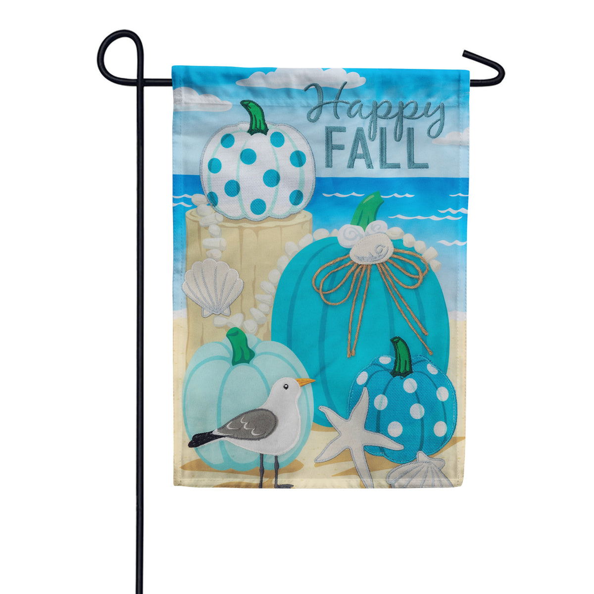 Custom Decor Applique Garden Flag - Coastal Fall