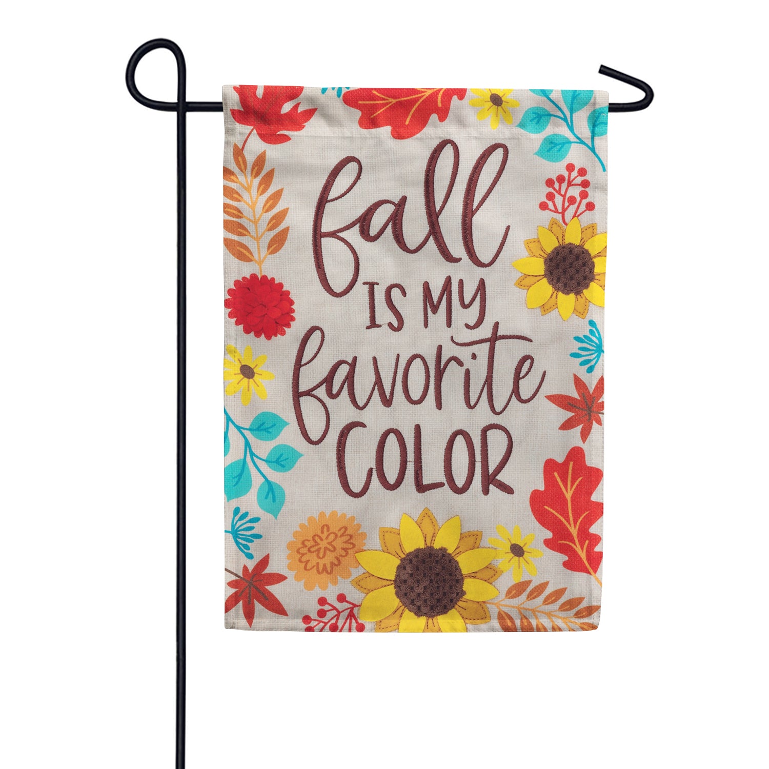 Custom Decor Burlap Garden Flag - Favorite Color