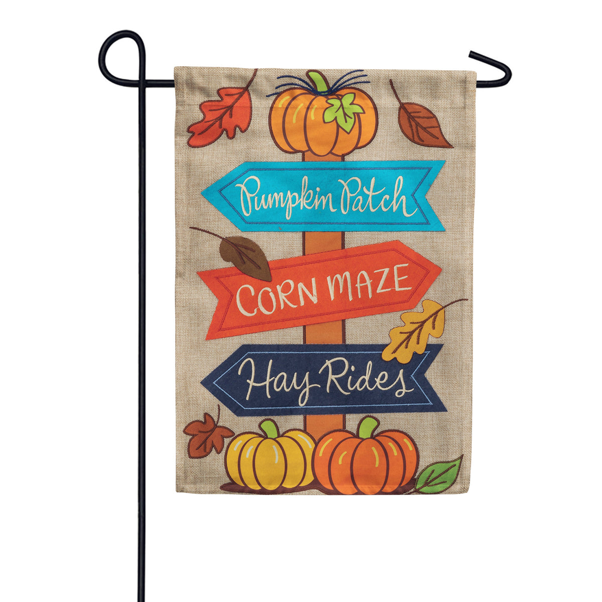 Custom Decor Burlap Garden Flag - Fall Signs