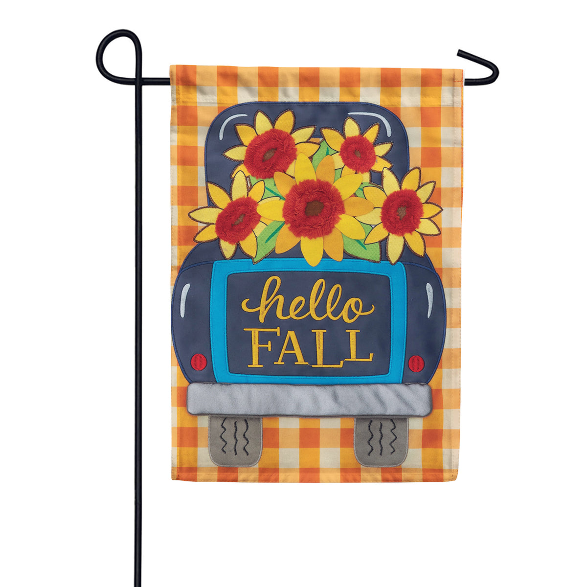 Custom Decor Applique Garden Flag - Sunflower Truck