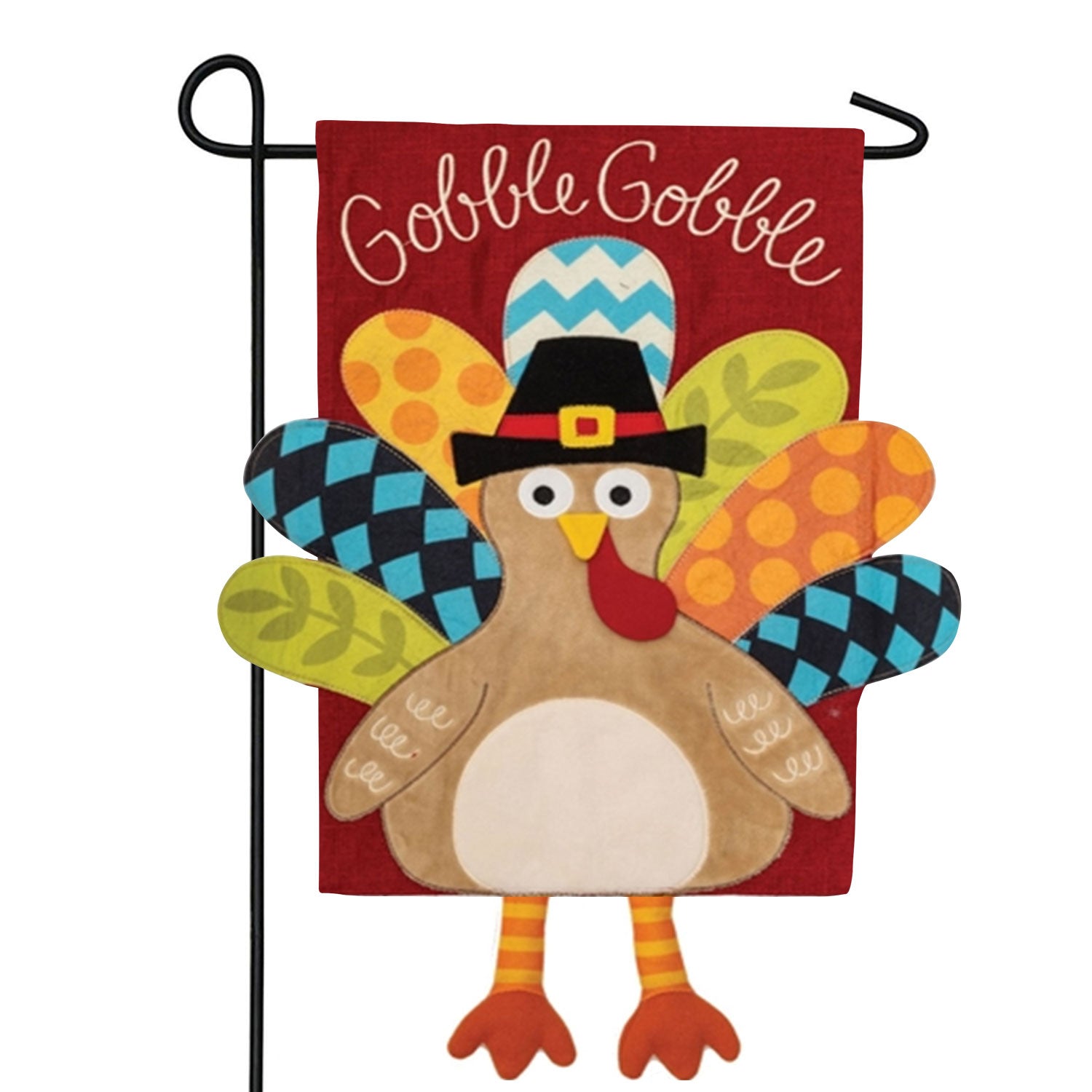 Custom Decor Applique Garden Flag - Turkey Legs